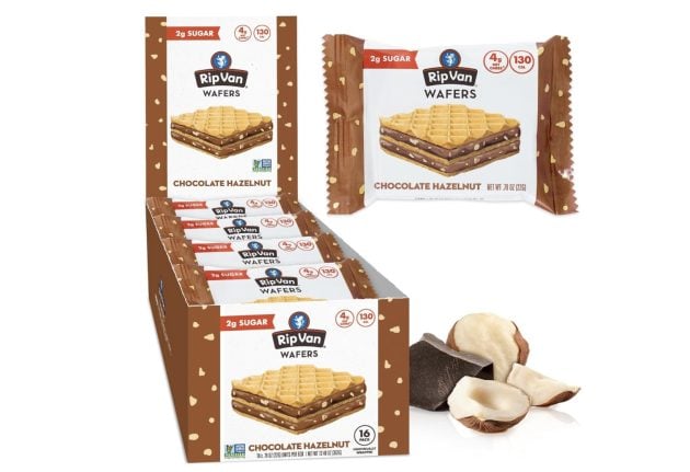 Biscoitos wafer de chocolate e avelã Rip Van